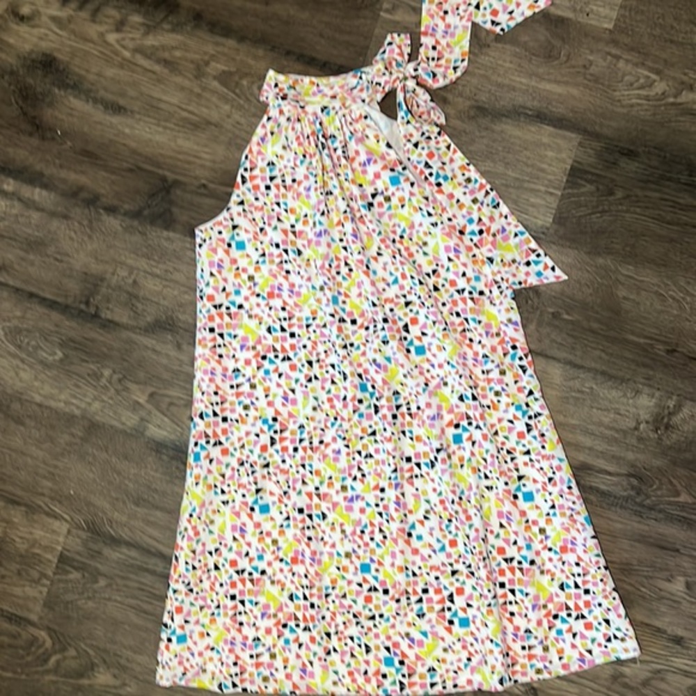 CECE Candy Gems Print Tie Neck‎ Shift
Dress Sz 4 - Picture 4 of 10